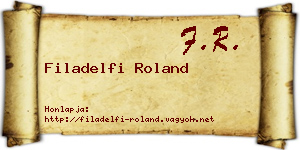 Filadelfi Roland névjegykártya